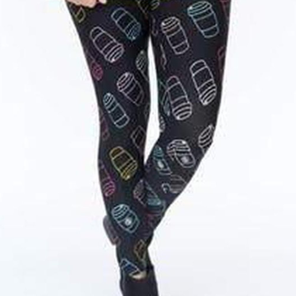Agnes & Dora Cuppa Joe Leggings - NWT - S - XL
